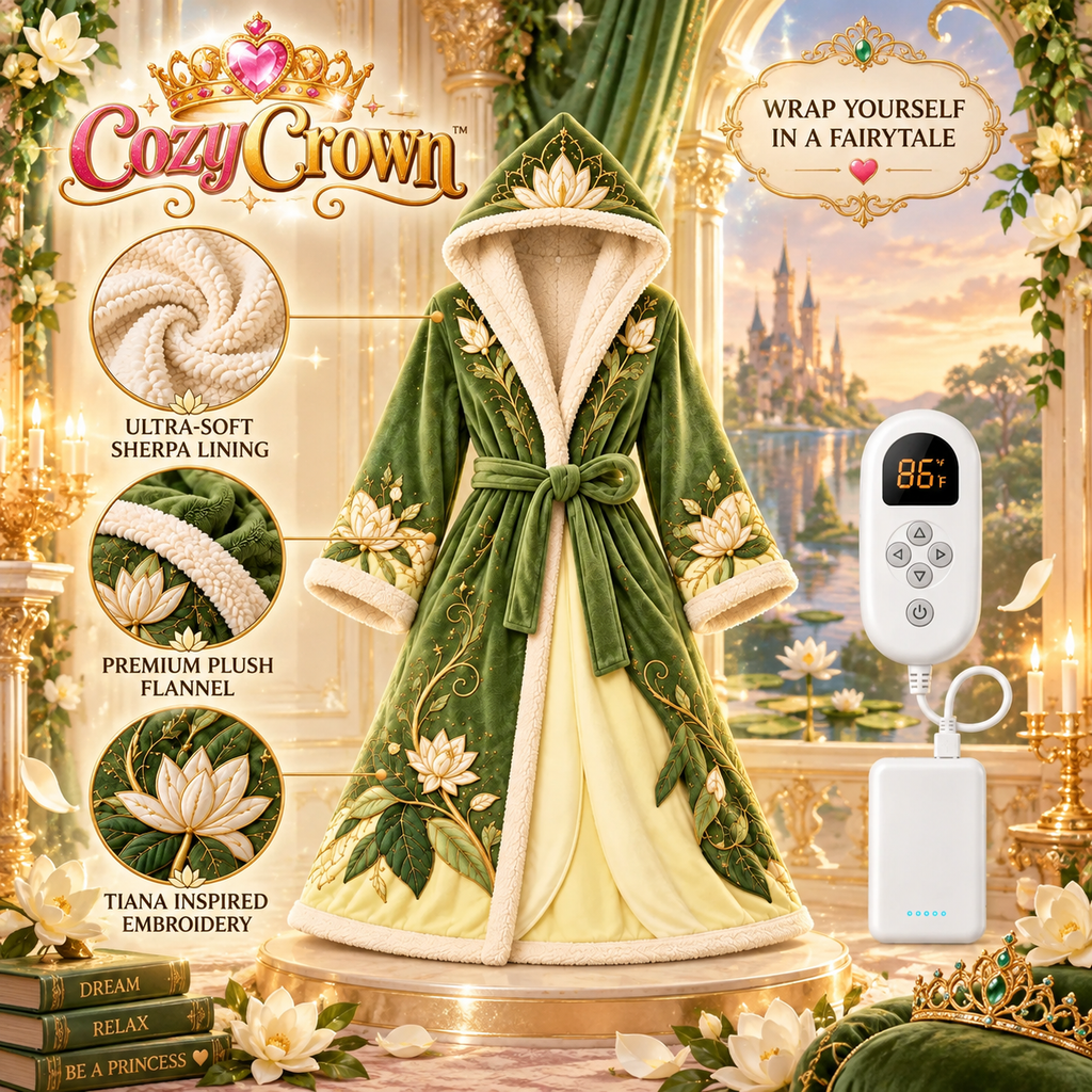 CozyCrown Lotus Princess heated robe
