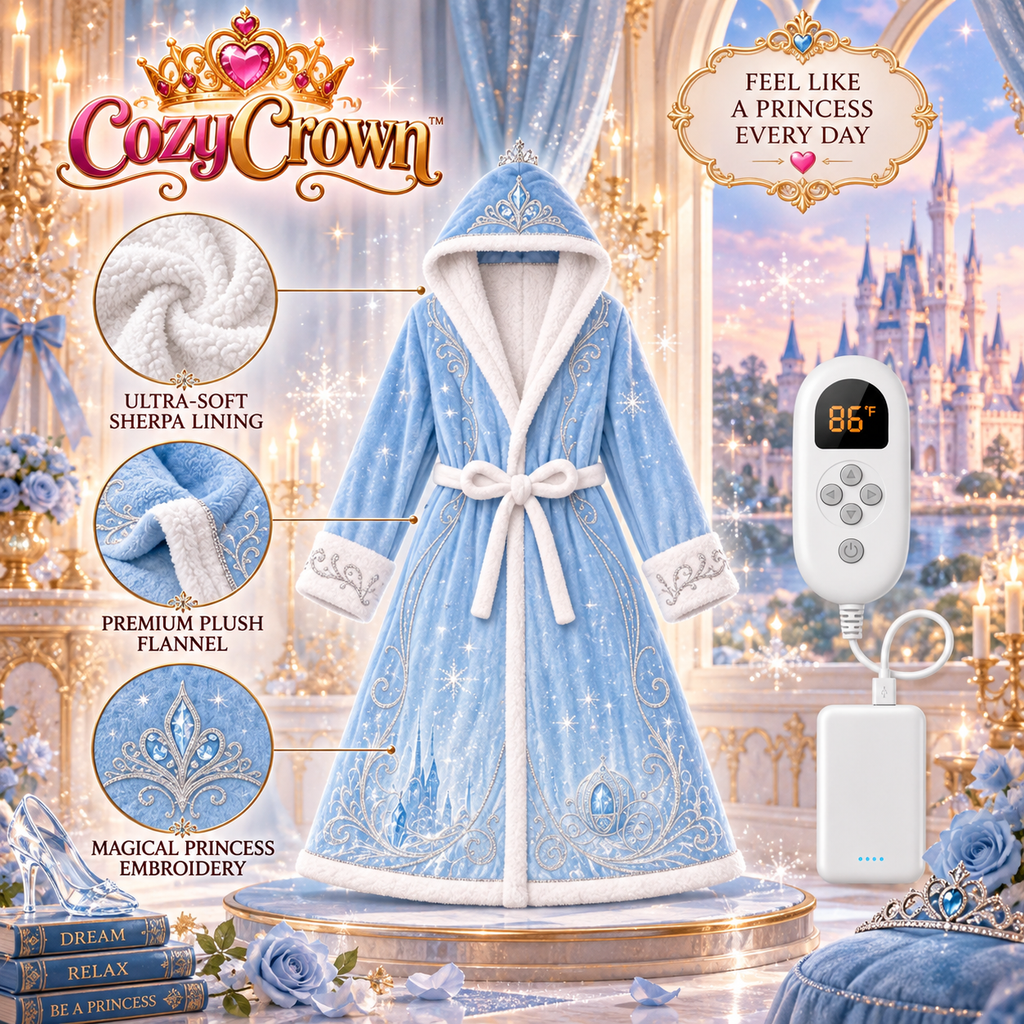 CozyCrown Ice Princess heated robe